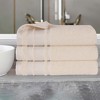 Cotton Medium Weight Bath Towel Set of 3 by Blue Nile Mills - 2 of 4