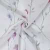 Habitat 100% Polyester Hazel Sheer Faux Linen Floral Grommet Curtain Panel Pink - 3 of 4