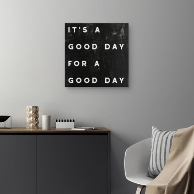 Black and White Motivational Quote Canvas Wall Art