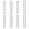 YIYIBYUS 8Pcs Flower Girl Basket White Wedding Column Carved Pillar Decoration - 4 of 4