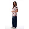 Just Love Nursing Scrubs Set for Women Print Scrubs 1311W-10299-S (White Hearts With Navy Pants, 3X) - 2 of 3
