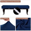 Unique Bargains Stretch Anti-Dust Protecting Dining Chair Slipcovers for 42" - 54" Bench - 3 of 4