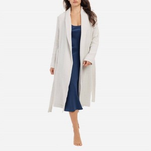 Women's Zoey Cotton Gauze Long Sleeve Robe - skin - 1 of 4