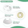 Unique Bargains 304 Stainless Steel Self-Adhesive Round Durable Faucet Escutcheons 4 Pcs - 2 of 4