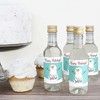 Big Dot of Happiness Let It Snow - Snowman - Mini Wine and Champagne Bottle Label Stickers - Christmas and Holiday Party Favor Gift - Set of 16 - 3 of 4