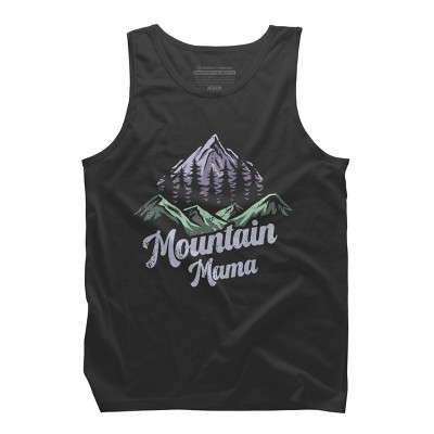 Men's Design By Humans Mountain Mama Camping Adventure Mom By Flowerr Tank Top