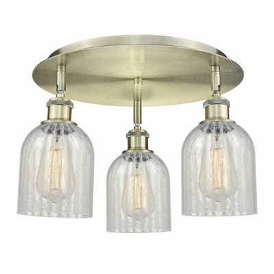 Caledonia - 3 Light Flush Mount In Industrial Style-9.5 Inches Tall and 16.75 Inches Wide
