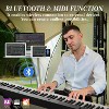 COZONY 88 Keys Digital Piano Keyboard Set, Electronic Electric Piano with Semi-Weighted Keys, Built-in Speakers, Microphone, Portable Fold Keyboard - 3 of 4