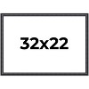 PosterPalooza | Linear Black Picture Frame - UV Acrylic, Backing Board, Hanging Hardware Included - 2 of 4