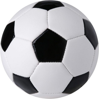 KUYOTQ-Durable 6" Mini Size Training Soccer Ball Soft Sports Toy Ball for Toddlers, Kids Gift -Black&White