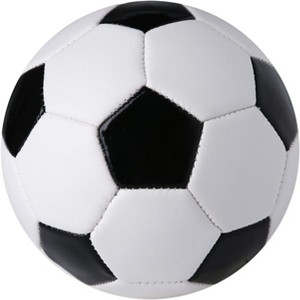 KUYOTQ-Durable 6" Mini Size Training Soccer Ball Soft Sports Toy Ball for Toddlers, Kids Gift -Black&White - 1 of 4