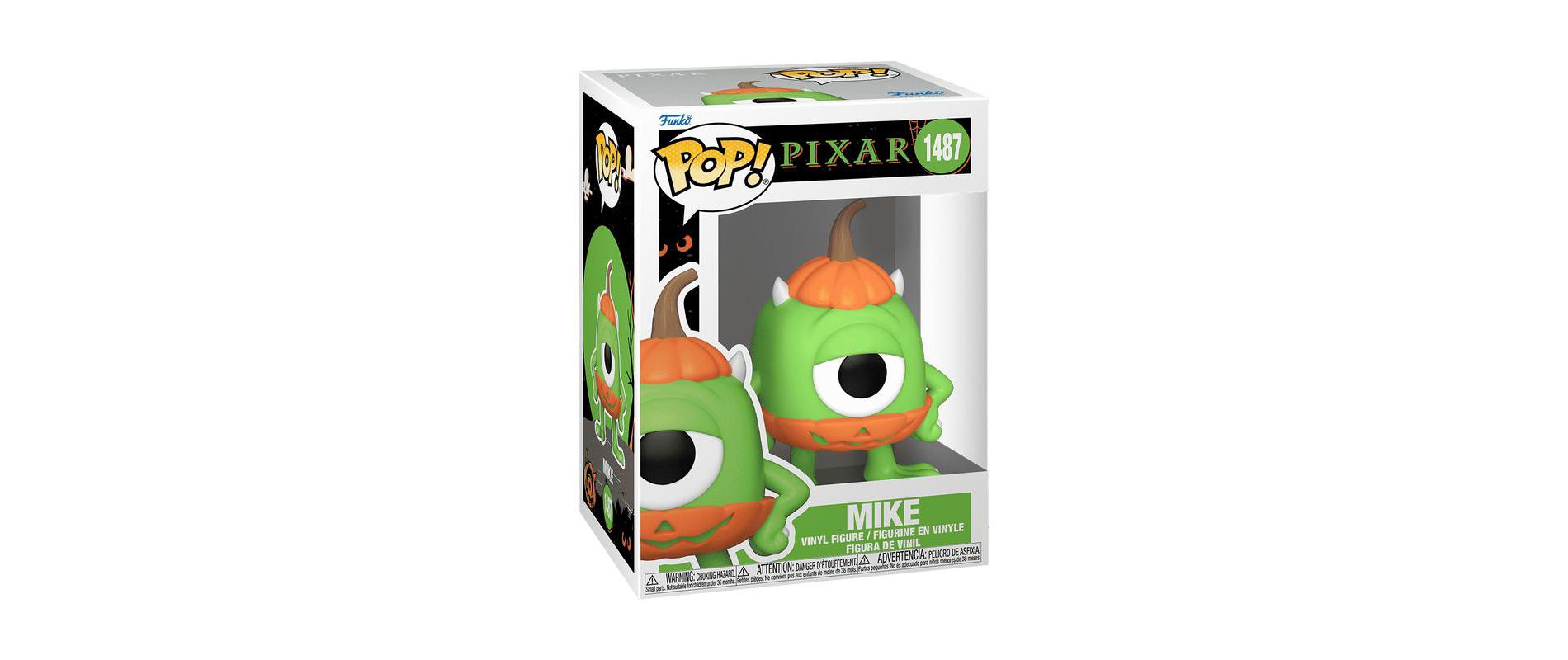 Funko Pop! Disney Monsters Inc Halloween Trick or Treat Pumpkin Mike #1487!