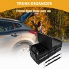 Unique Bargains Universal Car Trunk Organizer Trunk Organizer with Reflective Strip Foldable Black Gray 1 Pc - 2 of 4