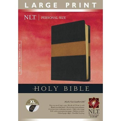 Personal Size Large Print Bible-NLT - 2nd Edition,Large Print (Leather Bound)