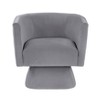 CAVINAS 18" Swivel Chair for Living Room,Upholstery Accent Chair with Solid Wood,Diamond Stitched Back - 2 of 4
