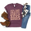 The Juniper Shop Pretty Girls Read Books Youth Short Sleeve Tee - 4 of 4