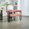 Modern Upholstered Chenille Fabric Loveseat 2 Seater Sofa Couch,Living Room,Office Sofa Couch Furniture,2 seater Bench-Cuddlewood - 2 of 4