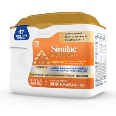 Similac Sensitive 粉ミルク Similac Sensitive Powder Baby Formula, 29.8-oz Can, Pack of