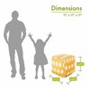 Majestic Home Goods,Cube Pouf Ellie - 2 of 4