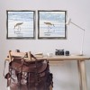 Stupell Industries Seaside Sandpiper Birds Black Framed Floater Canvas Wall Art - 2 of 4
