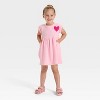 Toddler Girls' Short Sleeve Knit Dress - Cat & Jack™ - 4 of 4