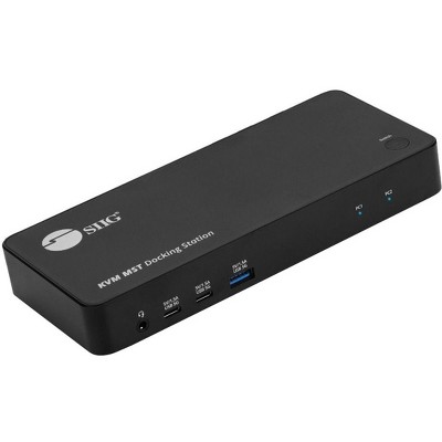 Siig Dual Host 4K USB-C KVM MST Docking Station with PD - CEDK0111S1