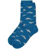 Memoi Women's Dolphins Rayon from Bamboo Crew Socks Celestial 9-11 - 3 of 3