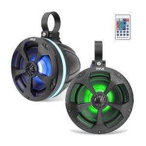 Pyle 5.25 Inch 1,000 Watt 2 Channel Waterproof Off Road Boat and ATV Speakers - 1 of 4