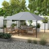 Outsunny 10' x 13' Gazebo Canopy Replacement, Patio Gazebo Roof with Top Vents - 3 of 4