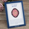 Anna-Kaci Rose Pink Flower Cameo Brooch Pin Crystal Rhinestones with Family Member Gift Message Card & Envelope Jewelry Gifts - 3 of 4