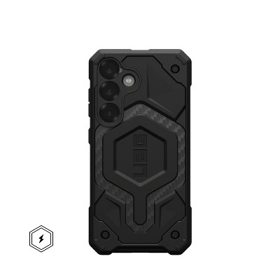 UAG Samsung Galaxy S25 Case Monarch Pro, Premium Carbon Fiber/Leather Inlay, Compatible with Magnetic Charging