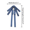 INSPIRE CHIC Women's Bead Drop Ribbon Retro Brooch Bow Ties - 2 of 4