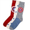 Mens Captain America 3-Pair Crew Socks in Shield Tin - 2 of 4