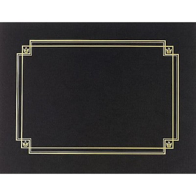 Great Papers Premium Textured Certificate Holder Black 938603