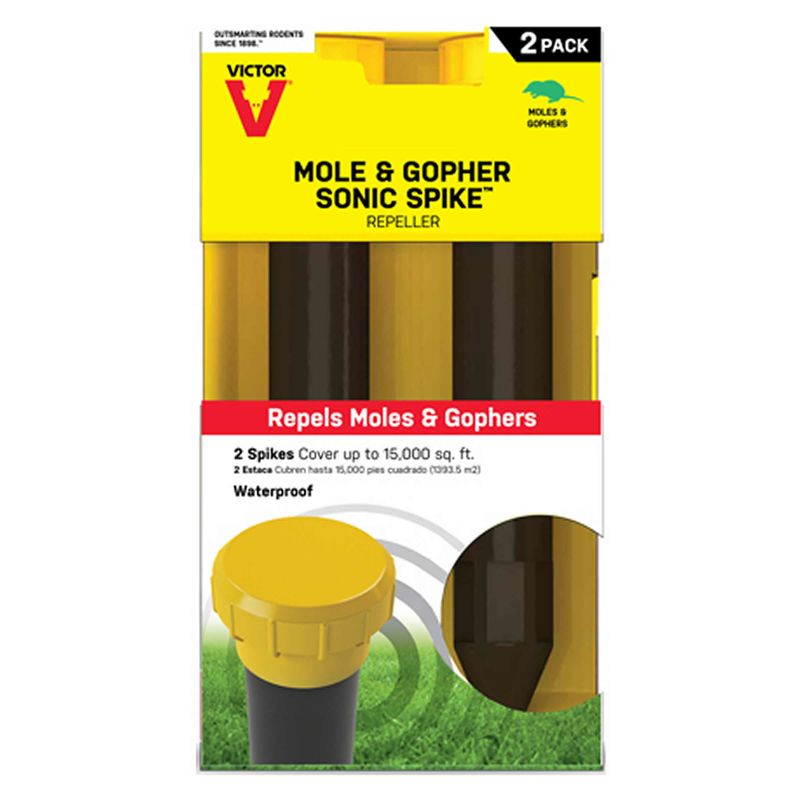 Victor Sonic Spike Repeller For Gophers and Moles 2 pk, 1 of 2