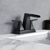 CASAINC Deck Mounted 3 Hole Double Handle Centerset Bathroom Sink Faucet with Pop-Up Drain - 3 of 4