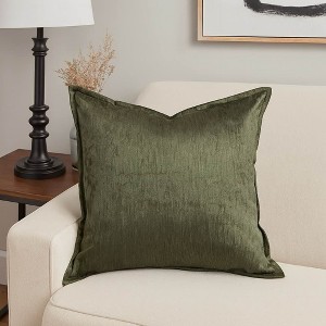 Kumasinova 20" Square Velvet Throw Pillows,Couch Pillows with Soft Luster&Rich Texture,Luxurious Decorative Pillows for Bed - 1 of 4