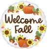 Welcome Fall Balloon 2 Pack – Pumpkins and Sunflowers Standard Foil Autumn Party Decoration - 2 of 3
