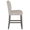Counter Height Barstool Gray Boucle - Threshold™: Modern Upholstered, Wood Frame, 26" Seat Height - 3 of 4