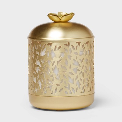 Image of Gold Metal Flower Cutout 200ml Medium Diffuser - Threshold™: Ultrasonic Aroma, 6hr Run Time, Auto Shut-Off