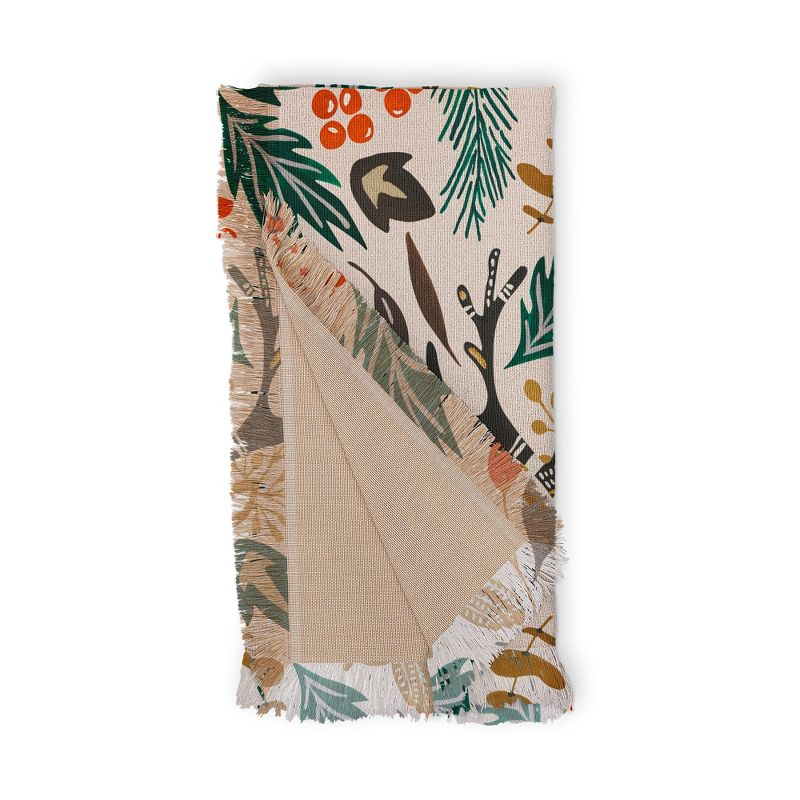 Marta Barragan Camarasa Christmas in the wild nature 56"x46" Woven Throw Blanket - Deny Designs, 4 of 6