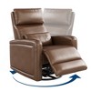 360° Swivel Sofa Rocker, Faux Leather Single Sofa, PU Material, Ergonomic Backrest, for Living Room - 3 of 4