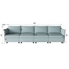 NicBex Couches for Living Room Armless Seat Loveseat Couches Chaise Longue Sofa Fabric Flexible Sofa with Storage for Small Spaces, Living Room - 4 of 4