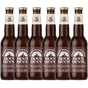 Henry Weinhard's Root Beer 6 Pack | 12oz Glass Bottles | Classic American Flavor | Premium Craft Soda - 1 of 1