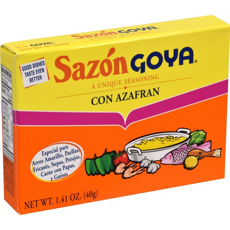 Goya Sazon con Azafran 1.41oz: Garlic, Cumin, Turmeric, Saffron, 6 of 6