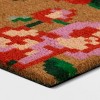 1'4"x2'4" Floral Coir Doormat Red/Pink - Room Essentials™ - 3 of 4