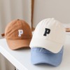 MyKids-Usa Baby Solid Color Embroidered Design Fashion Sunshade Baseball Hats - 2 of 4