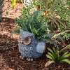 Alpine Corporation 15" Wide Polyresin Indoor Outdoor Novelty Planter Gray: Animal Shaped, Tabletop Decor, No Drainage Hole - 2 of 4