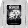 Dungeons & Dragons Gray Wizards & Dragons Cover Art Crew Neck Long Sleeve Athletic Heather Adult Tee - 2 of 2