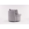 Swivel Accent Chair, 360°Swivel Barrel Chair with Storage, Upholstered Arm Chair with Cushion, Modern Round Chair for Living Room Bedroom - 4 of 4